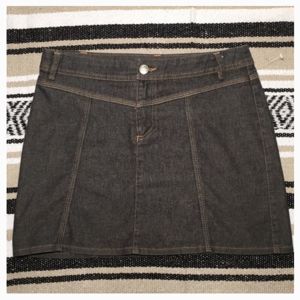Vintage MNG denim skirt Super COOL Rare find  sz 6